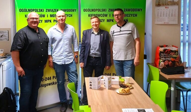 „Kawa z Przewodniczącym” na zajezdni Franowo